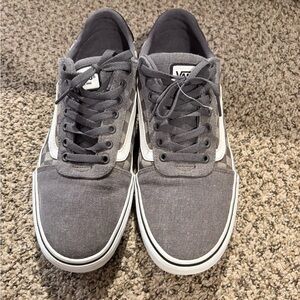 Vans Men's Gray Canvas Sneakers